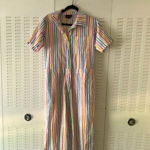 Nooworks rainbow jumpsuit size large